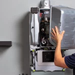 Boiler servicing header