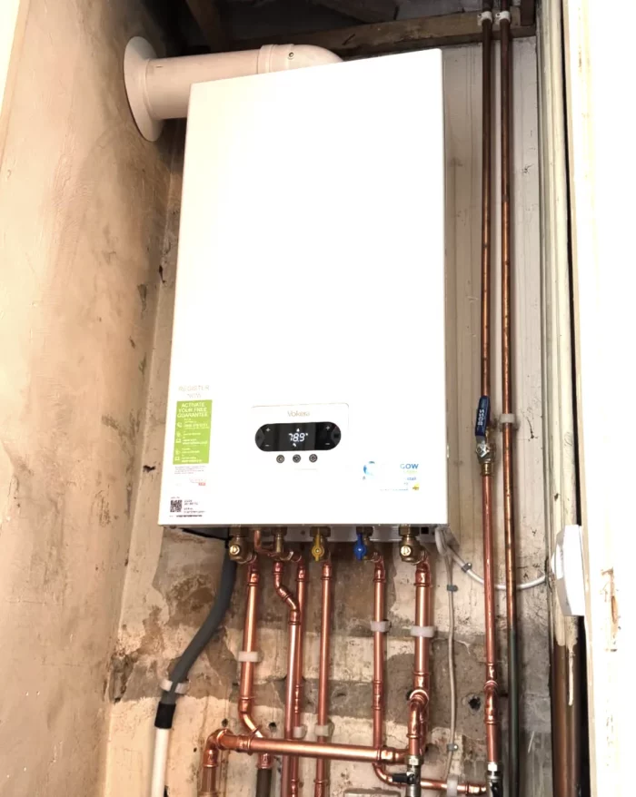 Vokera boiler fitted in ML5