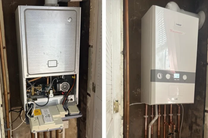New boiler, controls and filter as well as system flush in Glasgow